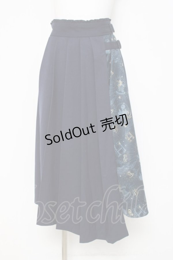 画像1: axes femme / ハリー・ポッタープリーツ スカート M 紺 Y-26-03-26-092-AX-SK-SZ-ZY (1)