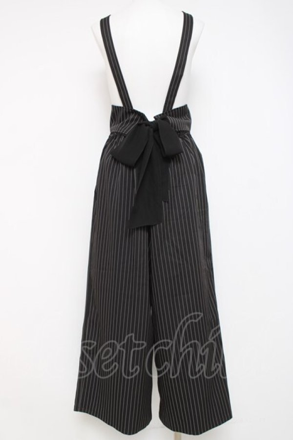 画像3: axes femme POETIQUE / ストライプサス付きパンツ M 黒 Y-26-03-26-093-AX-PA-SZ-ZY (3)