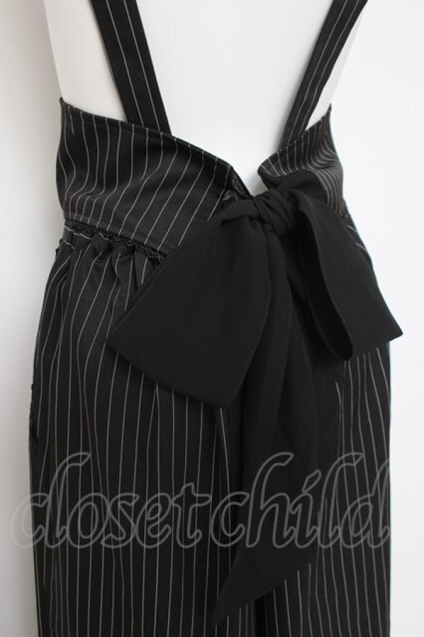 画像4: axes femme POETIQUE / ストライプサス付きパンツ M 黒 Y-26-03-26-093-AX-PA-SZ-ZY (4)