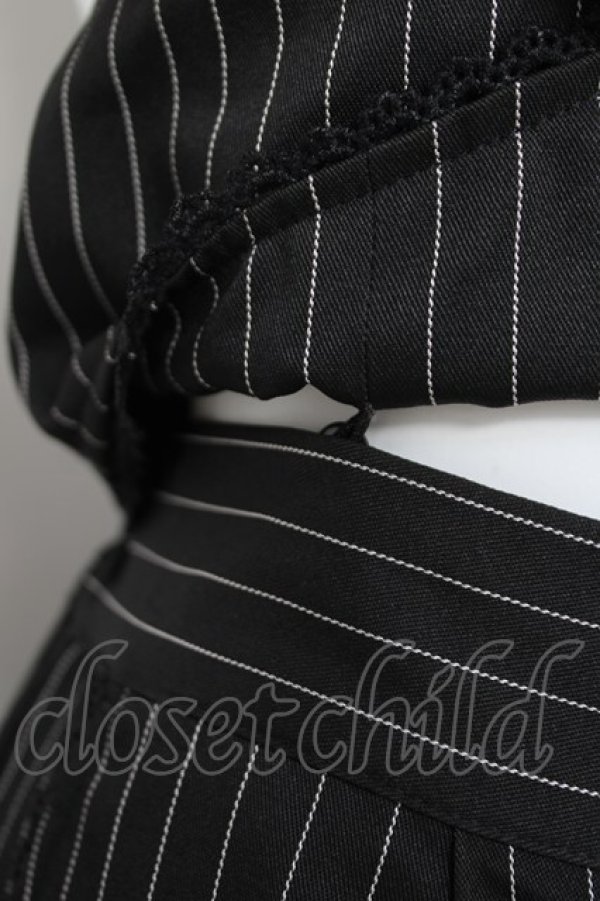 画像5: axes femme POETIQUE / ストライプサス付きパンツ M 黒 Y-26-03-26-093-AX-PA-SZ-ZY (5)