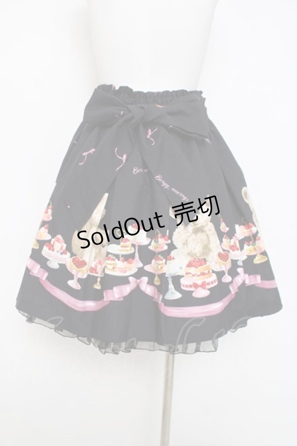 画像2: Ank Rouge / Bears cakeスカート M 黒 Y-26-03-26-097-CA-SK-SZ-ZY (2)