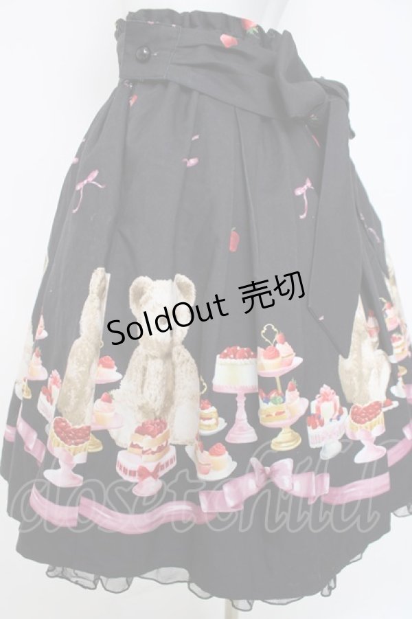 画像3: Ank Rouge / Bears cakeスカート M 黒 Y-26-03-26-097-CA-SK-SZ-ZY (3)