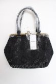 画像2: axes femme / がま口レース刺 バッグ  黒 Y-26-03-26-026-AX-BG-SZ-ZY (2)