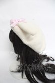 画像2: Nile Perch / うさぎさんベレー帽  アイボリー Y-26-03-26-029-LO-ZA-SZ-ZY (2)