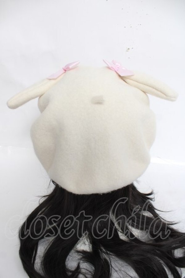 画像3: Nile Perch / うさぎさんベレー帽  アイボリー Y-26-03-26-029-LO-ZA-SZ-ZY (3)