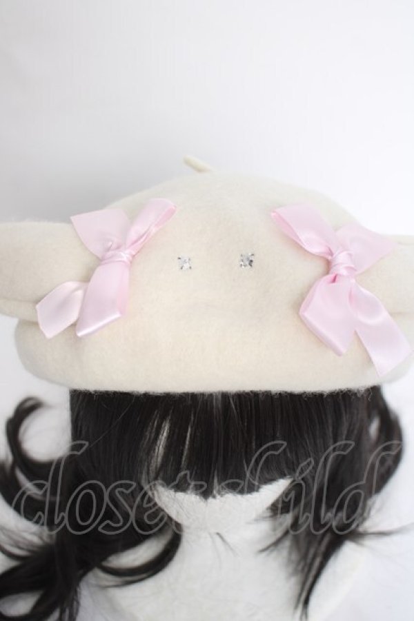 画像5: Nile Perch / うさぎさんベレー帽  アイボリー Y-26-03-26-029-LO-ZA-SZ-ZY (5)