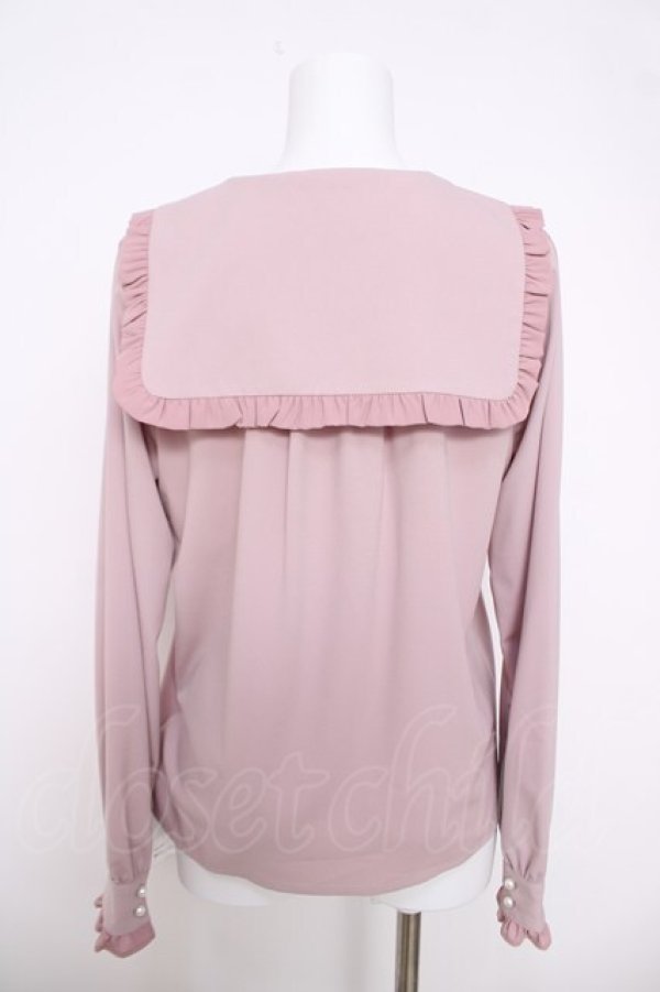 画像2: Amavel / スクエアカラーリボンタイブラウス M ピンク Y-26-03-28-046-CA-BL-SZ-ZY (2)