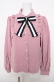 画像1: Ank Rouge / 配色リボンブラウス M ピンク Y-26-03-28-047-CA-BL-SZ-ZY (1)