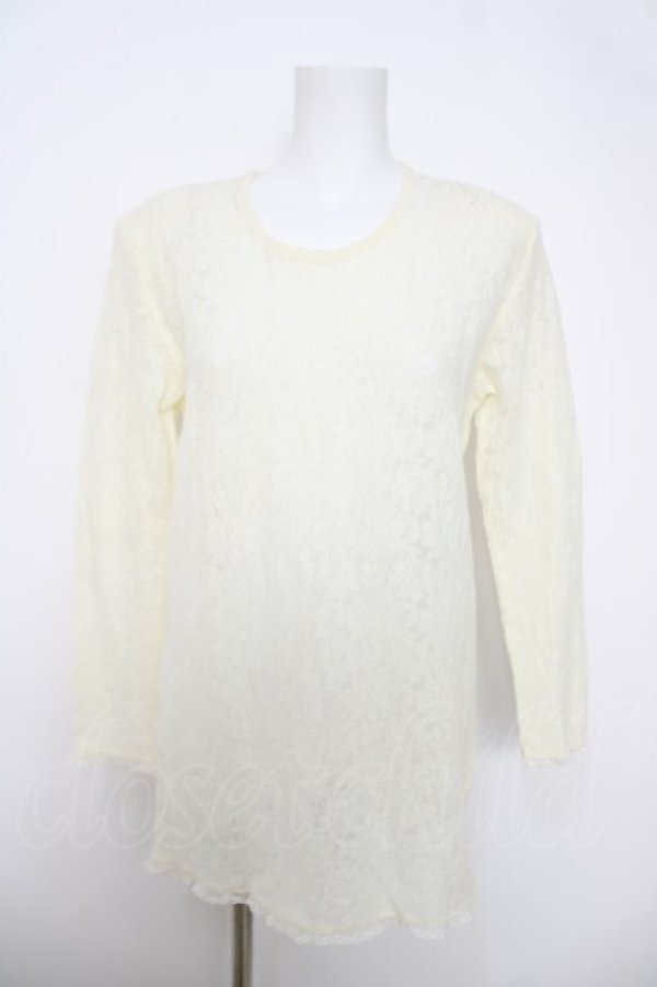 画像1: INGEBORG / 総レースロングトップス  アイボリー Y-26-03-28-050-LO-TO-SZ-ZY (1)