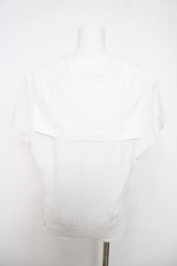 画像2: INGEBORG / セーラー襟ブラウス  白 Y-26-03-28-052-LO-BL-SZ-ZY (2)