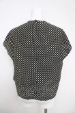 画像2: INGEBORG / リボン付きドットブラウス  黒 Y-26-03-28-059-LO-BL-SZ-ZY (2)