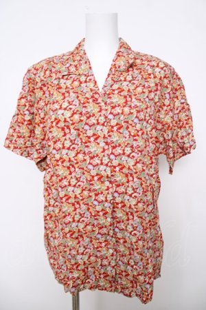 画像: INGEBORG / ペイズリー花柄シャツ  赤 Y-26-03-28-060-LO-BL-SZ-ZY