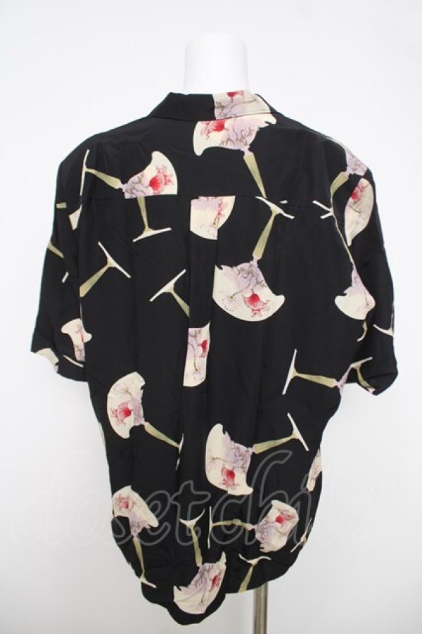 画像2: INGEBORG / アンティークガラス柄シャツ  黒 Y-26-03-28-065-LO-BL-SZ-ZY (2)