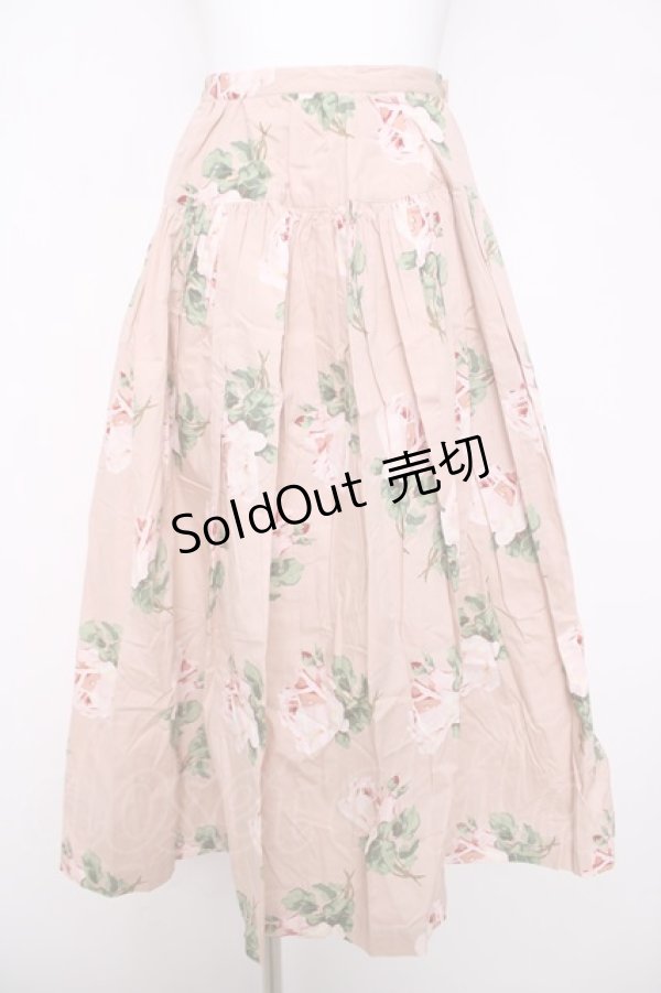 画像1: INGEBORG / バラ柄スカート  ピンク Y-26-03-28-078-LO-SK-SZ-ZY (1)