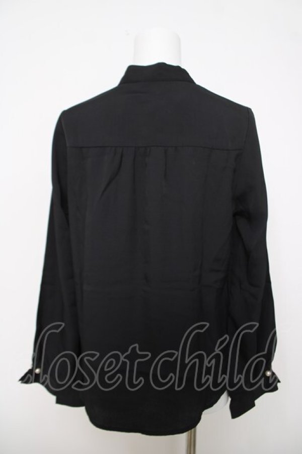 画像2: axes femme / プチハイネックブラウス M 黒 Y-26-03-28-013-AX-BL-SZ-ZY (2)