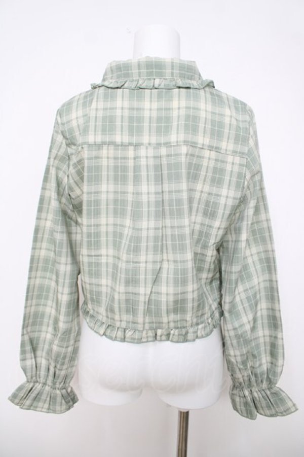 画像2: axes femme / ショート丈ドロストブラウス F ミント Y-26-03-28-017-AX-BL-SZ-ZY (2)