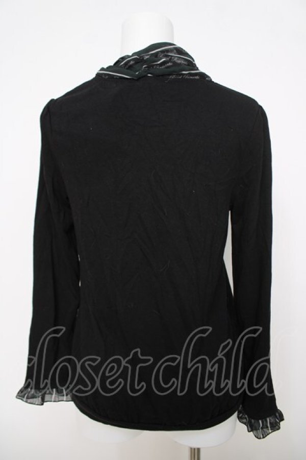 画像2: axes femme / レジメ柄ボータイPO M 黒 Y-26-03-28-025-AX-TO-SZ-ZY (2)