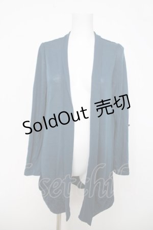 画像: axes femme / 刺繍入りロールアップカーディガン M グリーン Y-26-03-28-027-AX-TO-SZ-ZY