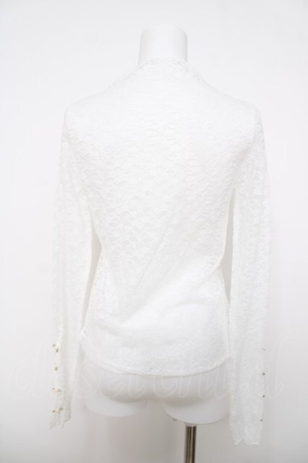 画像2: axes femme / プチローズレーストップス F 白 Y-26-03-28-029-AX-TO-SZ-ZY (2)