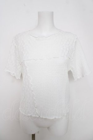 画像: axes femme / パッチワークメロートップス F 白 Y-26-03-28-030-AX-TO-SZ-ZY