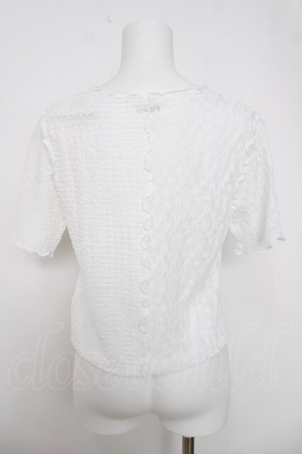 画像2: axes femme / パッチワークメロートップス F 白 Y-26-03-28-030-AX-TO-SZ-ZY (2)