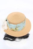 画像3: Anges et Demons / 向日葵デザイン麦わらハット  ベージュ Y-26-03-28-002-GO-AC-SZ-ZY (3)