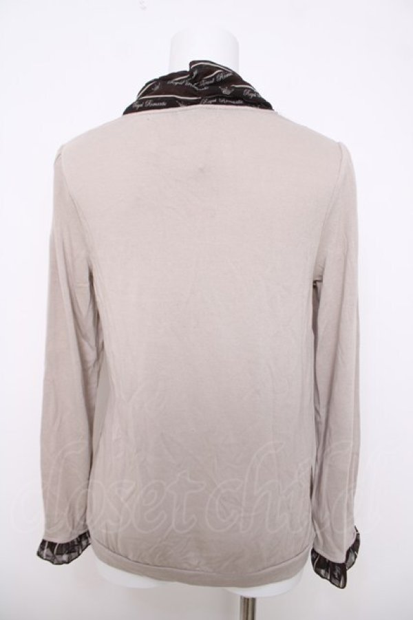 画像2: axes femme / レジメ柄ボータイPO M グレー Y-26-03-28-038-AX-TO-SZ-ZY (2)