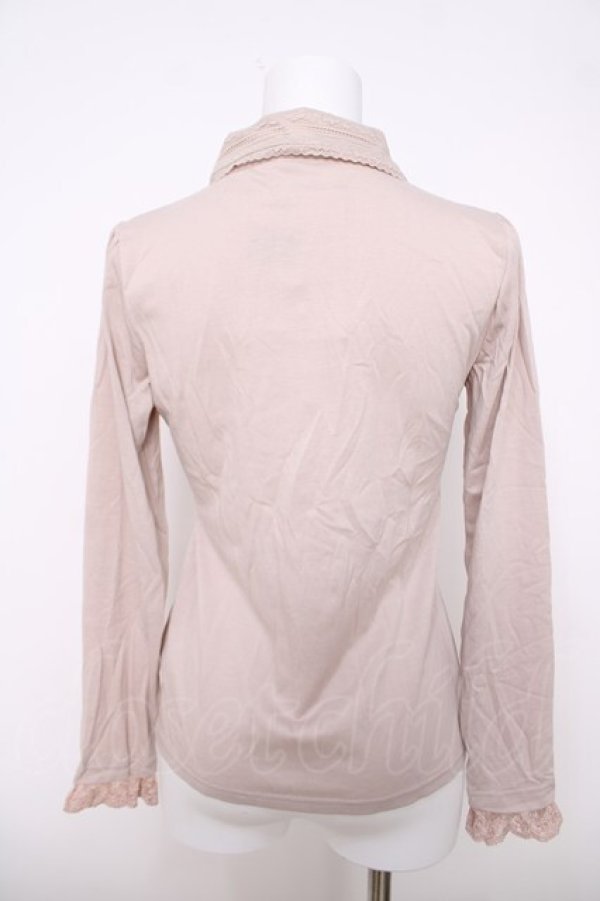 画像2: axes femme / レース使いブラウス風プルオーバー M ベージュ Y-26-03-28-039-AX-TO-SZ-ZY (2)