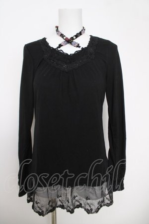 画像: axes femme / ストラップ付インナープルオーバー M 黒 Y-26-03-28-042-AX-TO-SZ-ZY