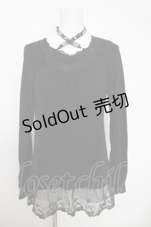 画像: axes femme / ストラップ付インナープルオーバー M 黒 Y-26-03-28-042-AX-TO-SZ-ZY