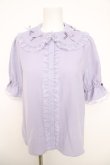 画像1: axes femme kawaii / プチリボン半袖ブラウス M ラベンダー Y-26-03-30-001-AX-BL-SZ-ZY (1)