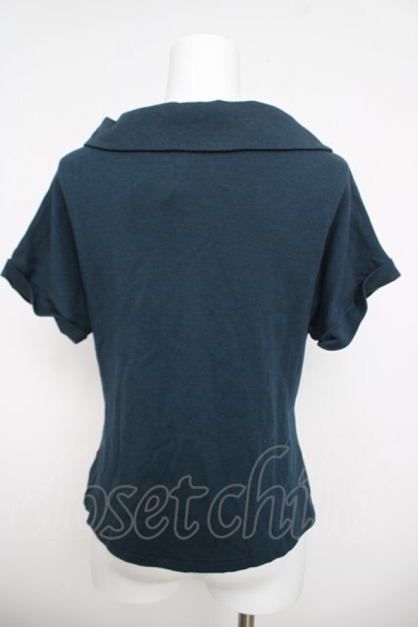 画像2: an another angelus / スカラップ衿フレンチスリーブT F グリーン Y-26-03-30-051-CA-TO-SZ-ZY (2)