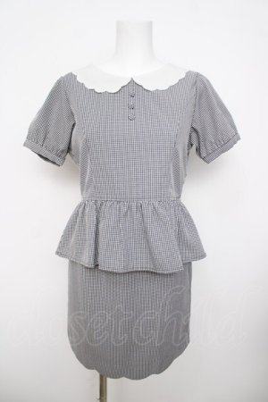 画像: Ank Rouge / スカラップセットアップ M 黒 Y-26-03-30-052-CA-OP-SZ-ZY