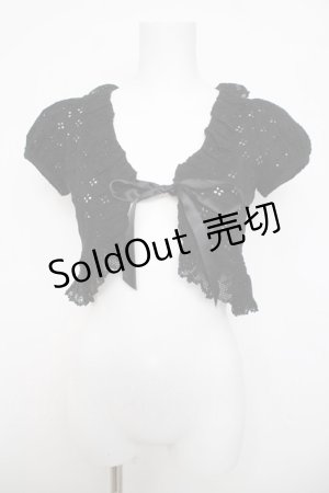 画像: Emily Temple cute / 水玉カットレースボレロ  黒 Y-26-03-30-055-ET-TO-SZ-ZY