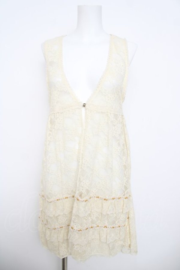 画像1: axes femme / 総レースジレ  生成り Y-26-03-30-059-AX-TO-SZ-ZY (1)