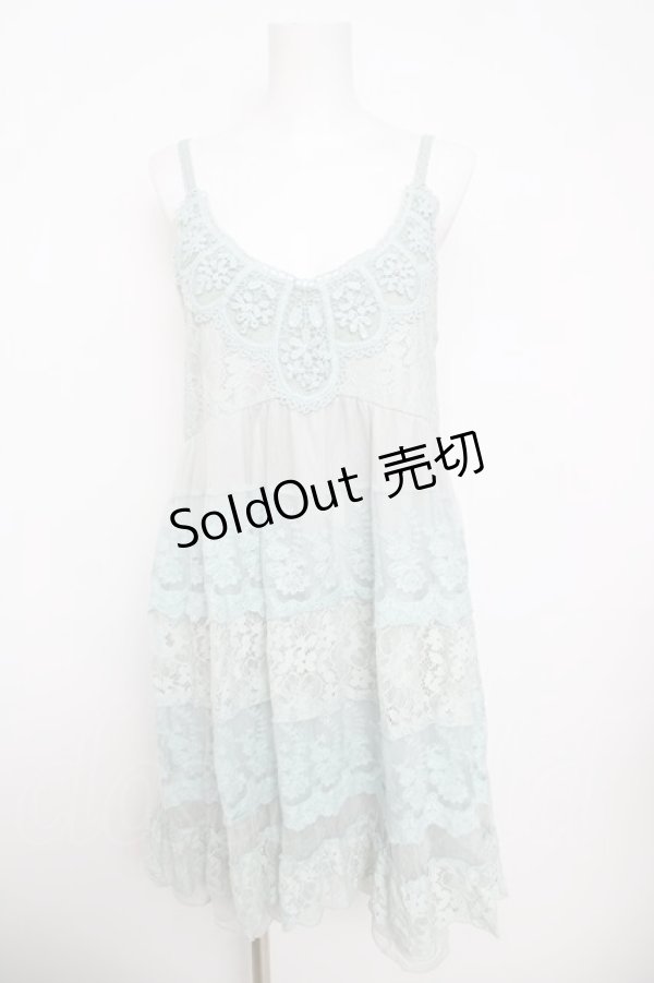 画像1: axes femme / レースティアードキャミチュニ  ミント Y-26-03-30-064-AX-OP-SZ-ZY (1)