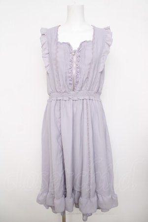 画像: axes femme / ジップデザインワンピース  ラベンダー Y-26-03-30-067-AX-OP-SZ-ZY