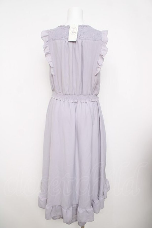 画像2: axes femme / ジップデザインワンピース  ラベンダー Y-26-03-30-067-AX-OP-SZ-ZY (2)