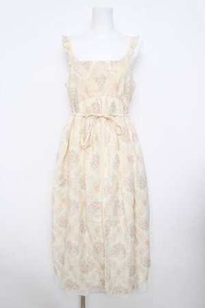 画像: axes femme / 総柄マキシワンピース  生成り Y-26-03-30-069-AX-OP-SZ-ZY