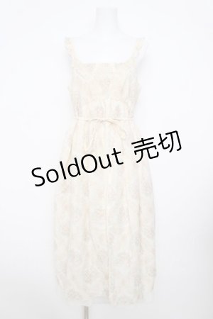 画像: axes femme / 総柄マキシワンピース  生成り Y-26-03-30-069-AX-OP-SZ-ZY