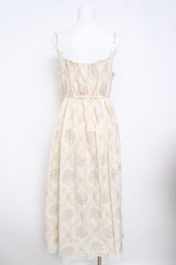 画像2: axes femme / 総柄マキシワンピース  生成り Y-26-03-30-069-AX-OP-SZ-ZY (2)