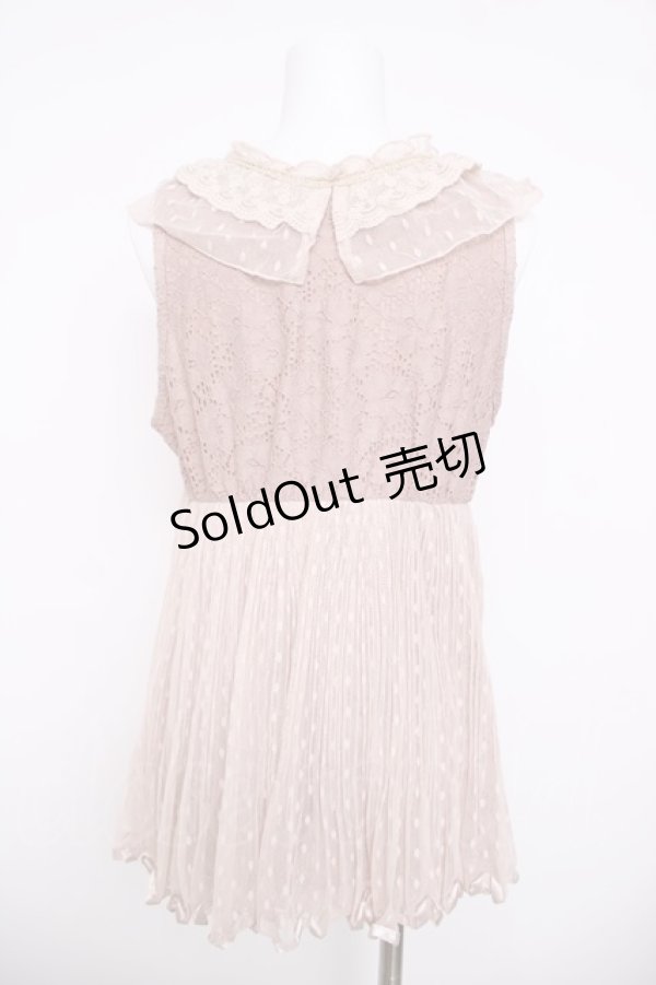 画像2: axes femme / レース切替ノースリーブトップス  ピンク Y-26-03-30-070-AX-TO-SZ-ZY (2)