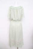 画像2: axes femme / 裾レース透けロングワンピース  ミント Y-26-03-30-071-AX-OP-SZ-ZY (2)