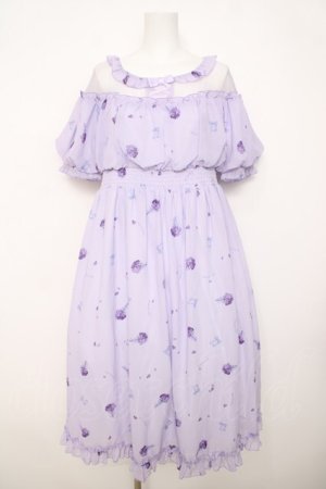 画像: To Alice / 紫陽花柄ワンピース S ラベンダー Y-26-03-30-084-LO-OP-SZ-ZY