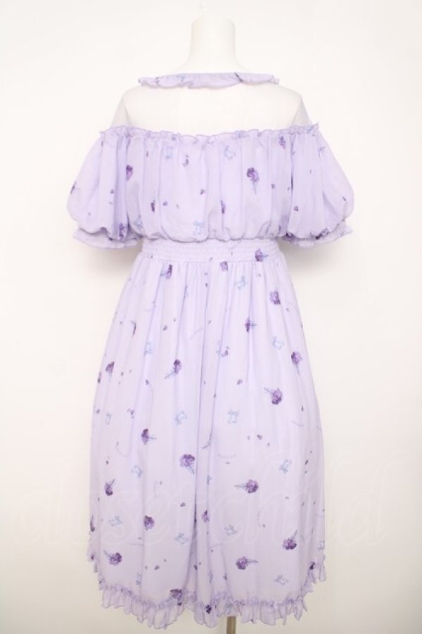 画像2: To Alice / 紫陽花柄ワンピース S ラベンダー Y-26-03-30-084-LO-OP-SZ-ZY (2)
