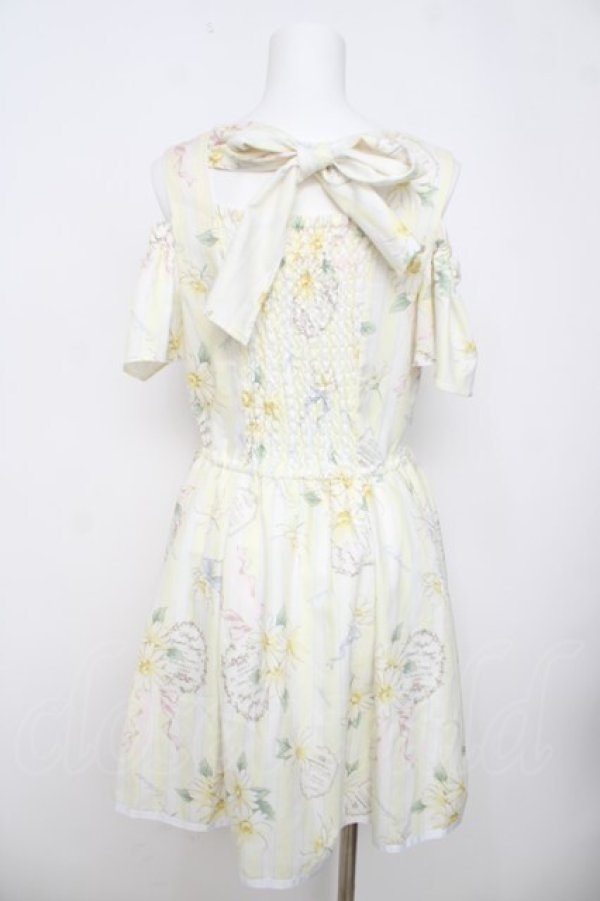 画像2: LIZ LISA / ストライプマーガレットワンピース  イエロー Y-26-03-30-087-LO-OP-SZ-ZY (2)