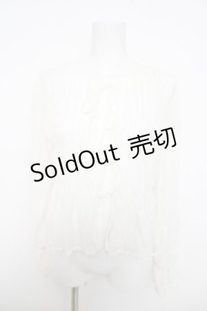 画像: axes femme / 前後2WAYレースプルオーバー F 白 Y-26-03-30-009-AX-TO-SZ-ZY