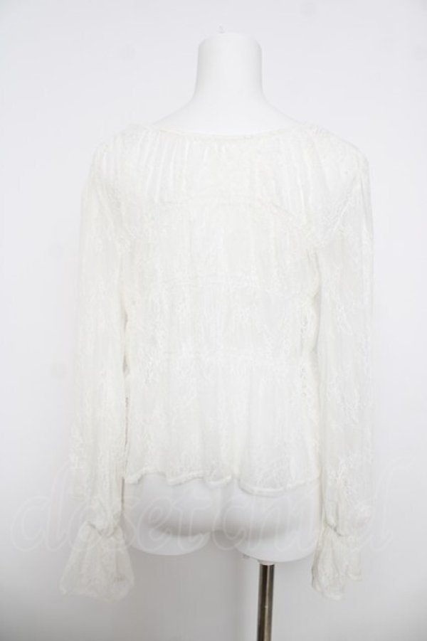 画像3: axes femme / 前後2WAYレースプルオーバー F 白 Y-26-03-30-009-AX-TO-SZ-ZY (3)