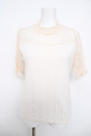 画像: axes femme / ビスチェ切替半袖プルオーバー M 生成り Y-26-03-30-010-AX-TO-SZ-ZY