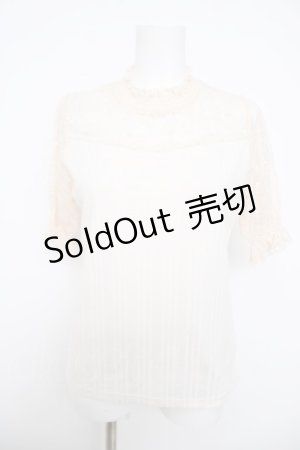 画像: axes femme / ビスチェ切替半袖プルオーバー M 生成り Y-26-03-30-010-AX-TO-SZ-ZY